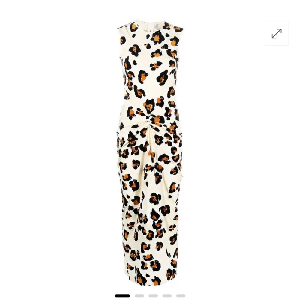 Marni Leopard twist dress